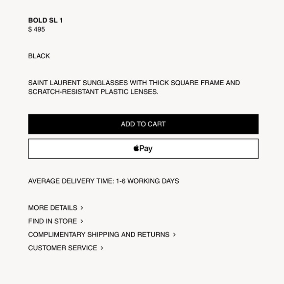 $495 Unisex Saint Laurent Bold 1 Amber Tortoise Square Sunglasses 54-20-140 - Picture 14 of 16